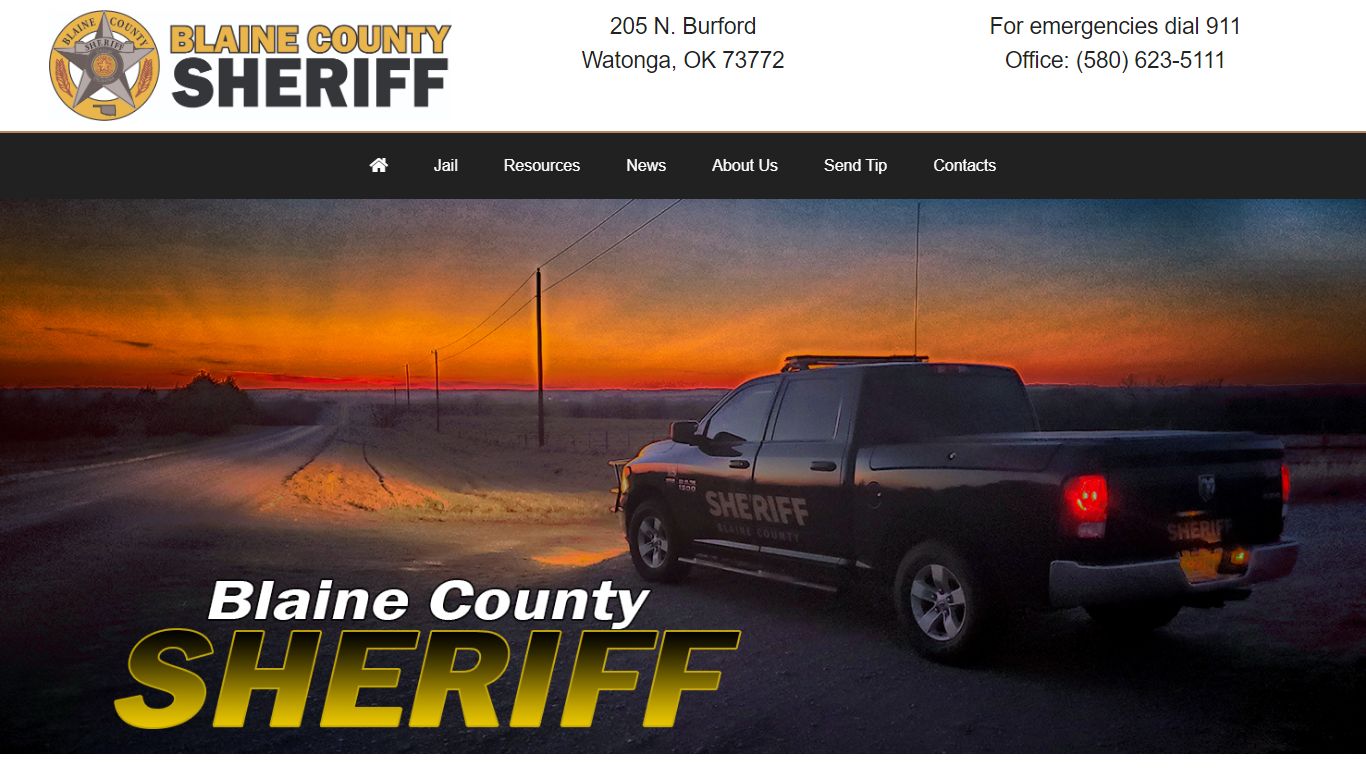 Blaine County Sheriff's Office Oklahoma - Watonga, OK