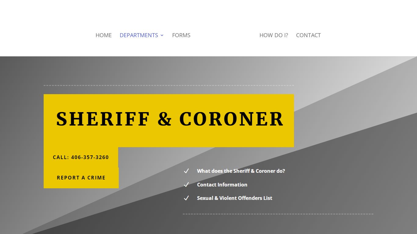Sheriff & Coroner | Blaine County